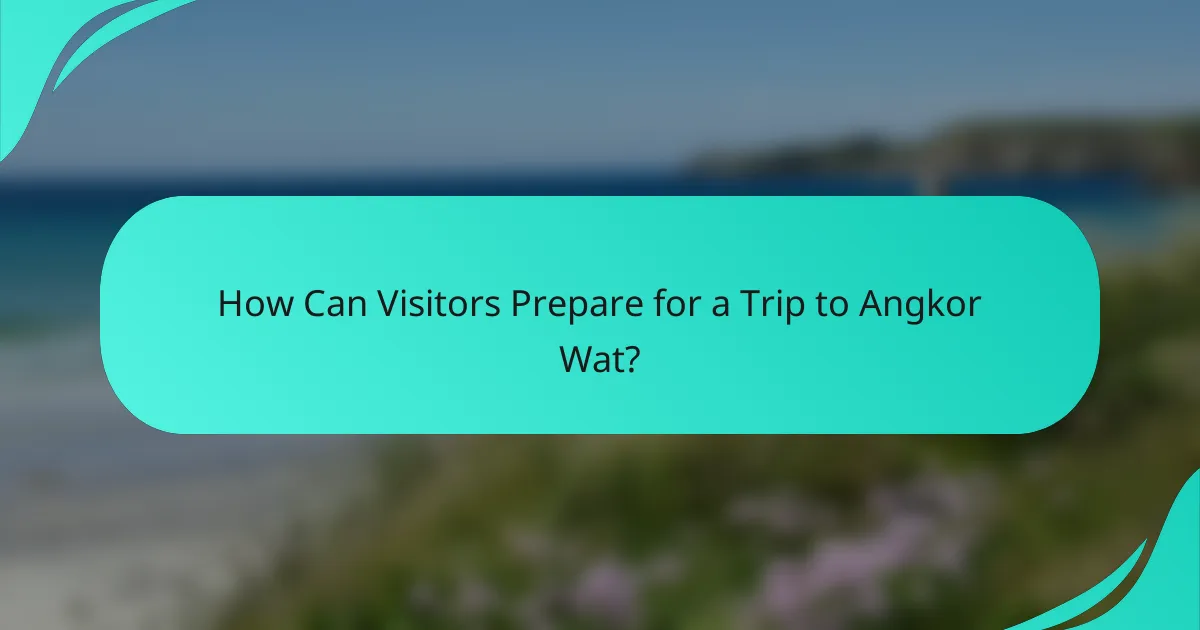How Can Visitors Prepare for a Trip to Angkor Wat?